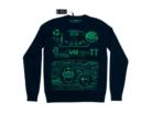 Retro VR Sweatshirt 100% Merino Wool