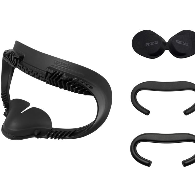 Blanc AOYI VR Face Silicone Cover Mask & Face Pad pour Oculus Quest 2 Face Cushion Cover Sweatproof Lightproof 
