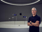 Apple WWDC2023 Tim Cook with Apple Vision Pro