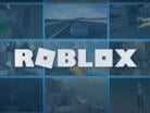 The Roblox brand name on a background of Roblox avatars